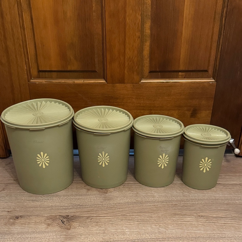 Vintage four container Tupperware